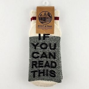 ⭐️3/ $30⭐️ Scout & Trail Men's Socks IF YOU CAN READ THIS BRING ME BEER Sz 10-13